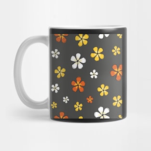 Flowers on gray background Mug